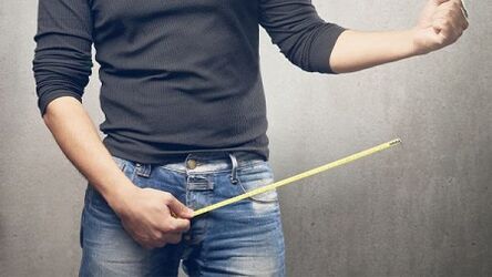 Đo lường dương vật trước khi tăng